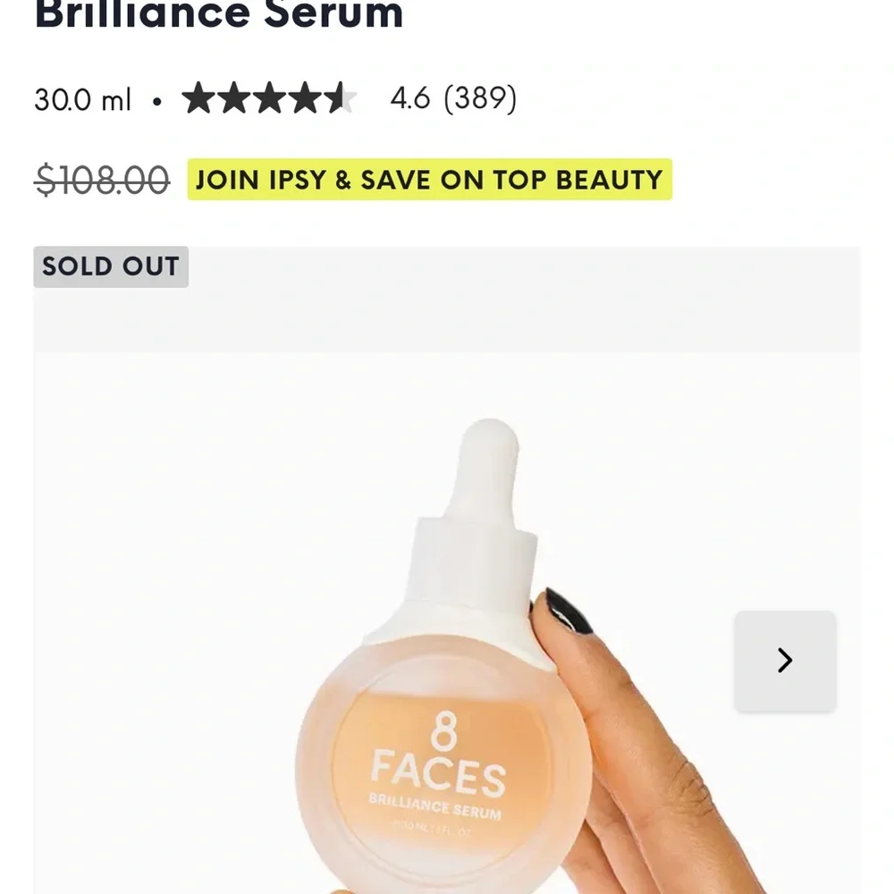 $108 serum, half off! New in box. Box got lil’ wet.